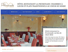 Tablet Screenshot of hotelpromenade.ch